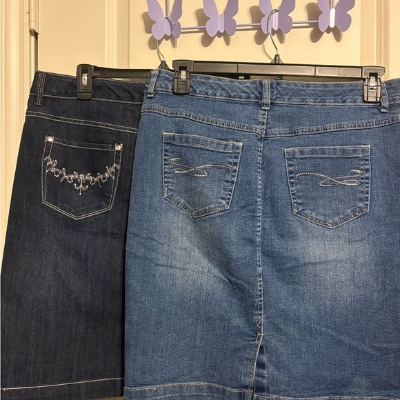 Style and Co. Denim Skirt Set - Picture 4 of 10